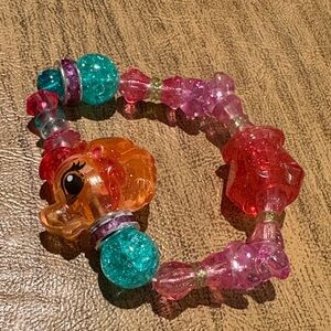 Set of 2 Twisty Petz Playful Beaded Bracelet with Animal Charm